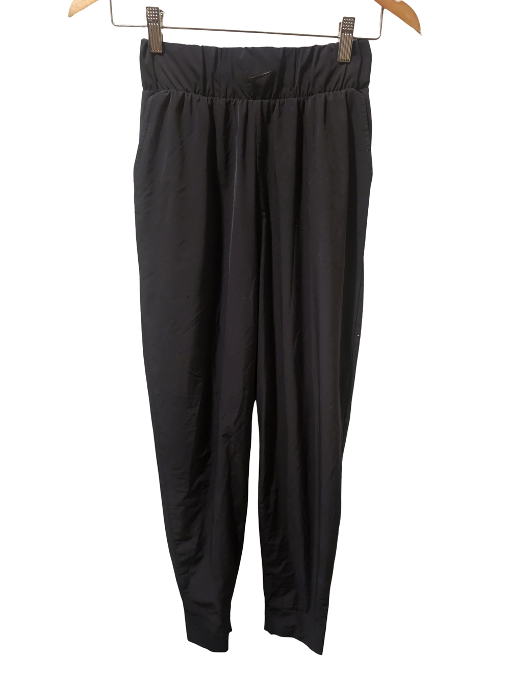 Nike Black Lightweight Windbreaker Jogger Pants Womens Small Track Athletic